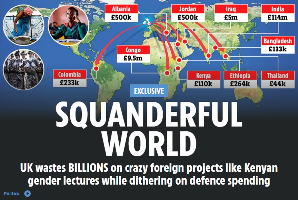 UK wastes BILLIONS on crazy foreign projects: பிரிட்டன் எத்தனை மில்லியன் பவுண்டுகளை பாழாக்கியுள்ளது பாருங்கள் !
