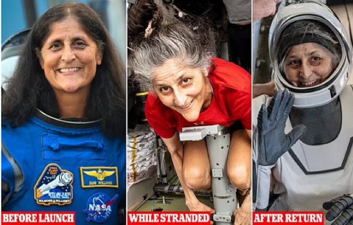 Sunita Williams looks likes she s aged: புவி ஈர்ப்பு விசை இல்லாததால் முதியவர் தோற்றத்தில் சுனிதா